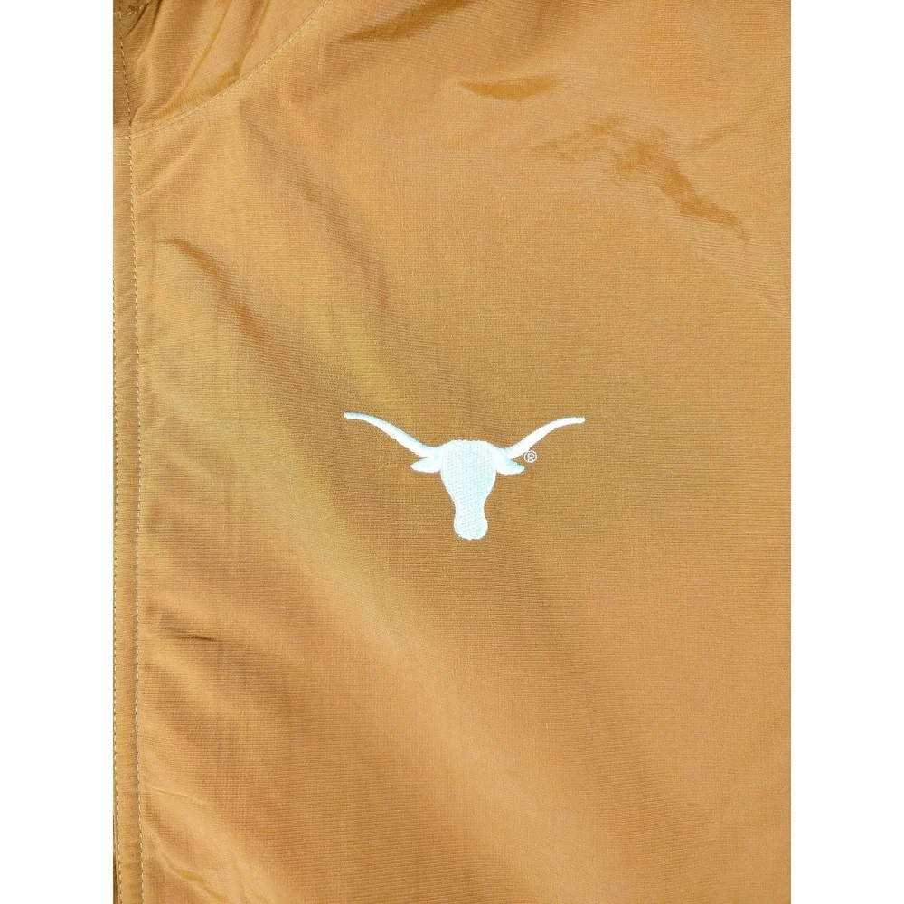 Texas Longhorns Jacket Mens Small Orange NCAA Football Gear For Sports Hooded